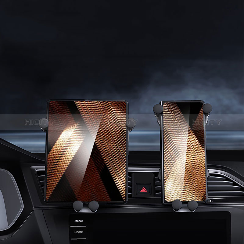 スマートフォン車載ホルダー 車載スタンド クリップで車のダッシュボードに直接取り付け ユニバーサル BS2 ブラック