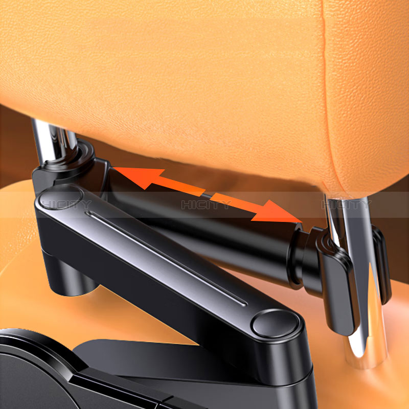 スマホ車載ホルダー 車載スタンド 後席スロット取付型 フレキシブル仕様 BS4 ブラック