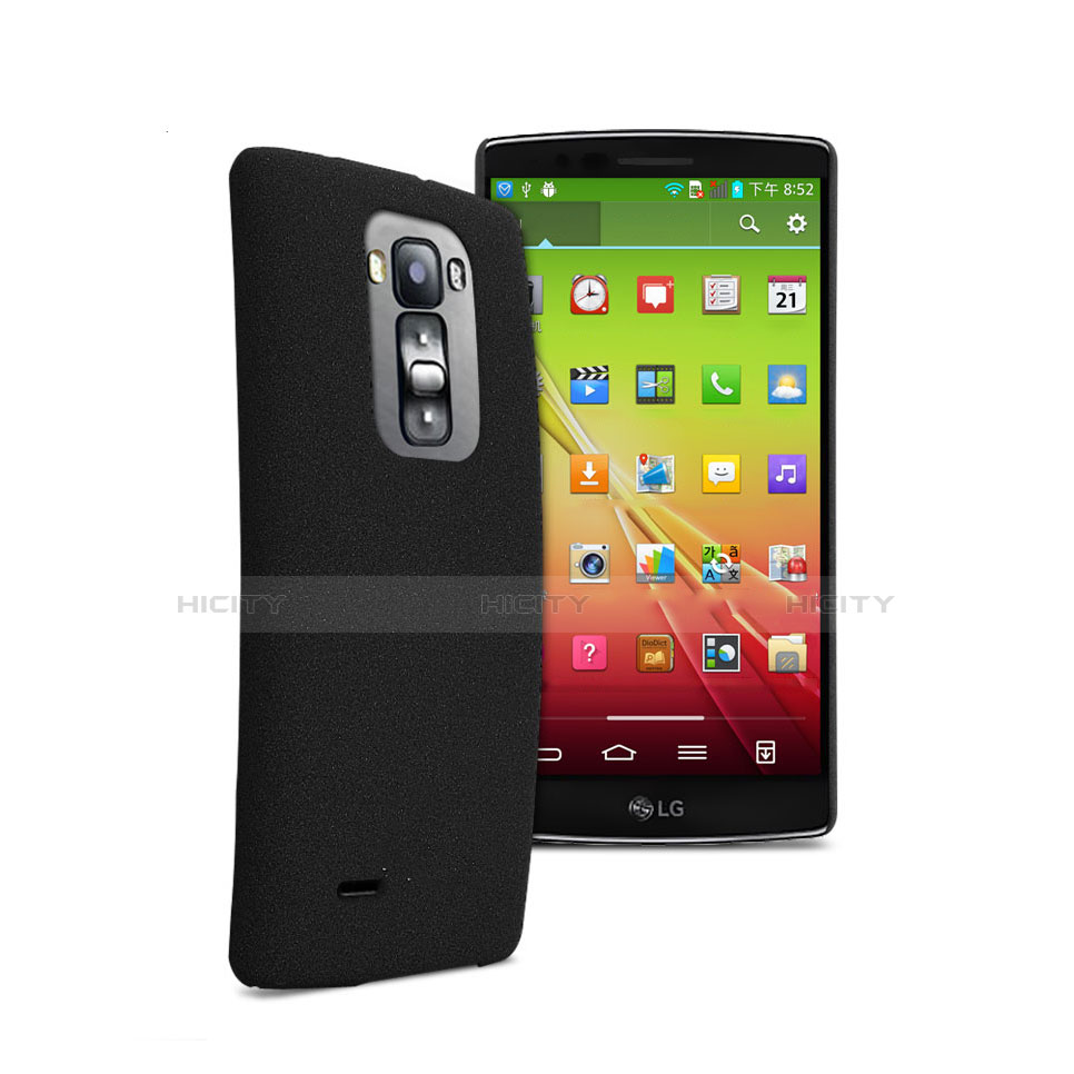 LG G Flex 2用ハードケース プラスチック 質感もマット LG ブラック