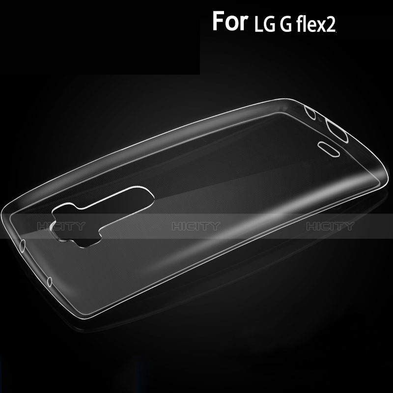LG G Flex 2用極薄ソフトケース シリコンケース 耐衝撃 全面保護 クリア透明 LG クリア