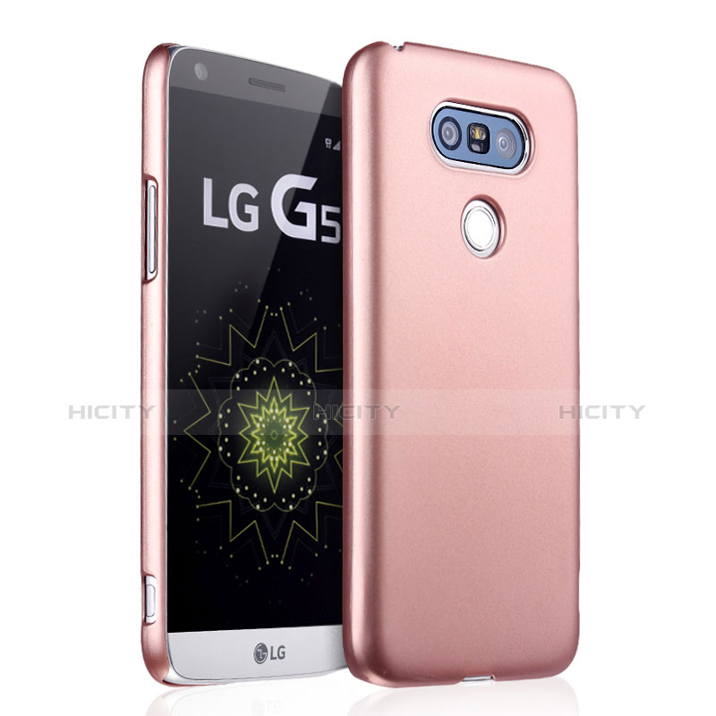 LG G5用ハードケース プラスチック 質感もマット LG ローズゴールド