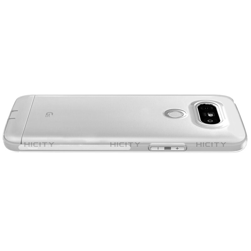 LG G5用極薄ソフトケース シリコンケース 耐衝撃 全面保護 クリア透明 T02 LG クリア