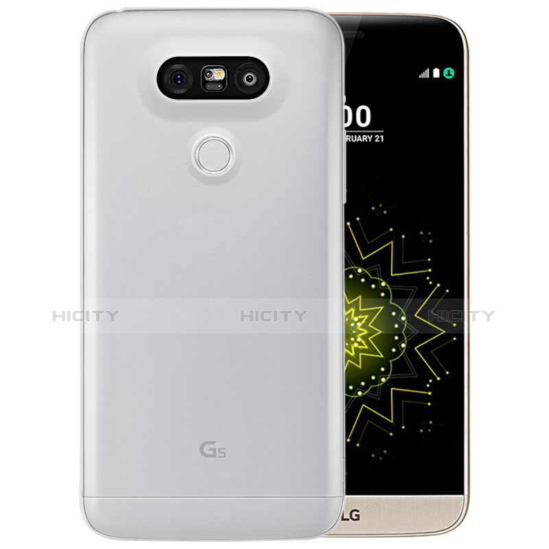 LG G5用極薄ソフトケース シリコンケース 耐衝撃 全面保護 クリア透明 T03 LG クリア