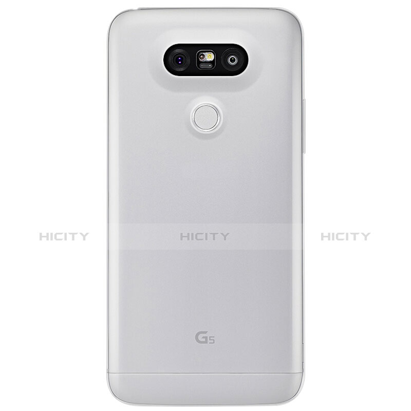 LG G5用極薄ソフトケース シリコンケース 耐衝撃 全面保護 クリア透明 T03 LG クリア