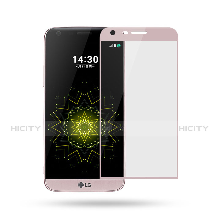 LG G5用強化ガラス フル液晶保護フィルム LG ピンク