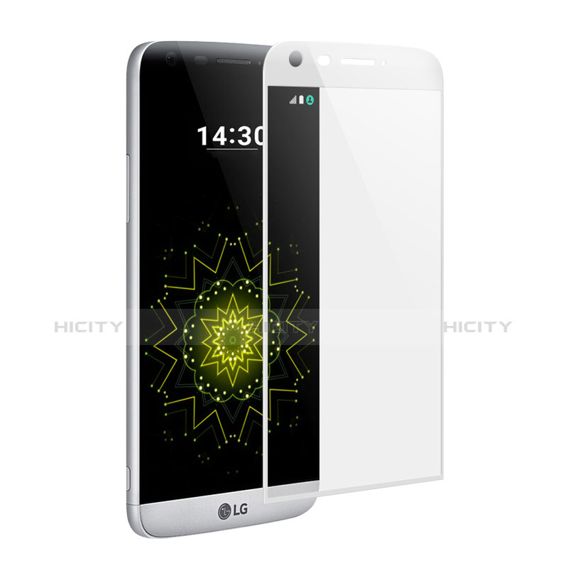 LG G5用強化ガラス フル液晶保護フィルム LG ホワイト