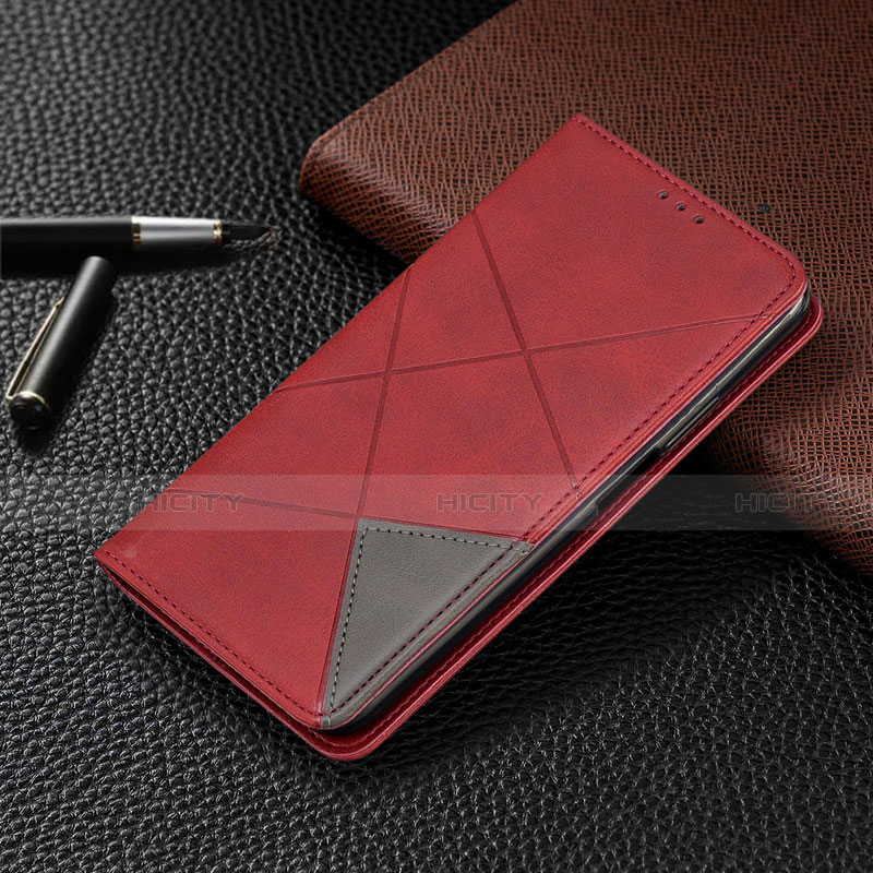 LG G8 ThinQ用手帳型 レザーケース スタンド カバー LG レッド