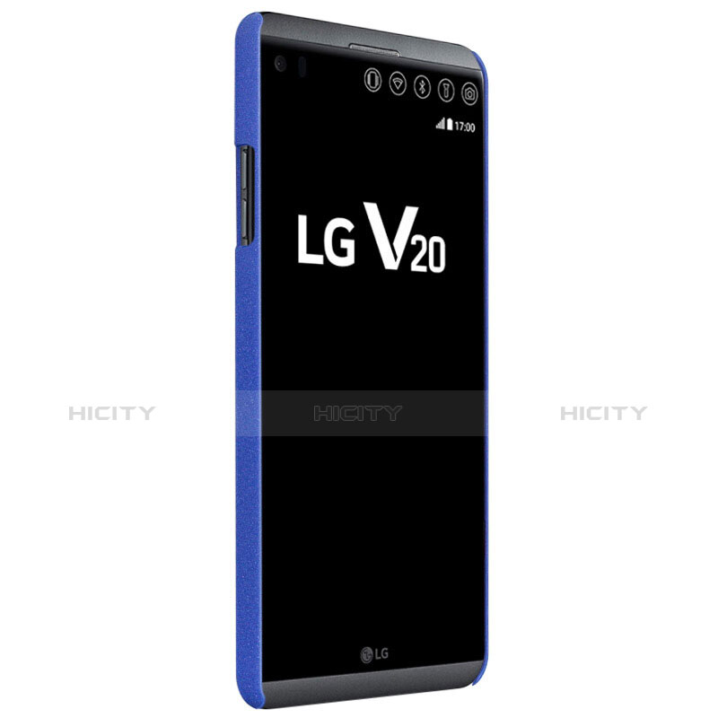 LG V20用ハードケース カバー プラスチック アンド指輪 LG ネイビー