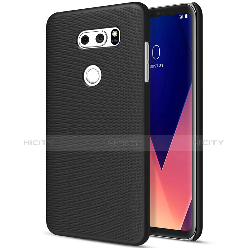 LG V30用ハードケース プラスチック 質感もマット LG ブラック