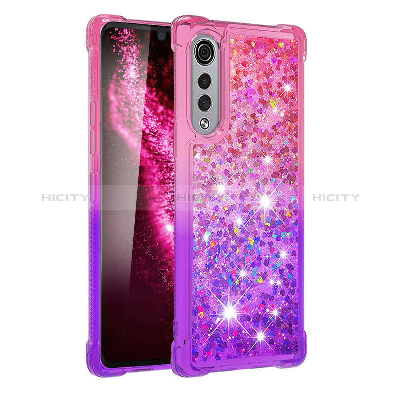 LG Velvet 5G用シリコンケース ソフトタッチラバー ブリンブリン カバー S02 LG 