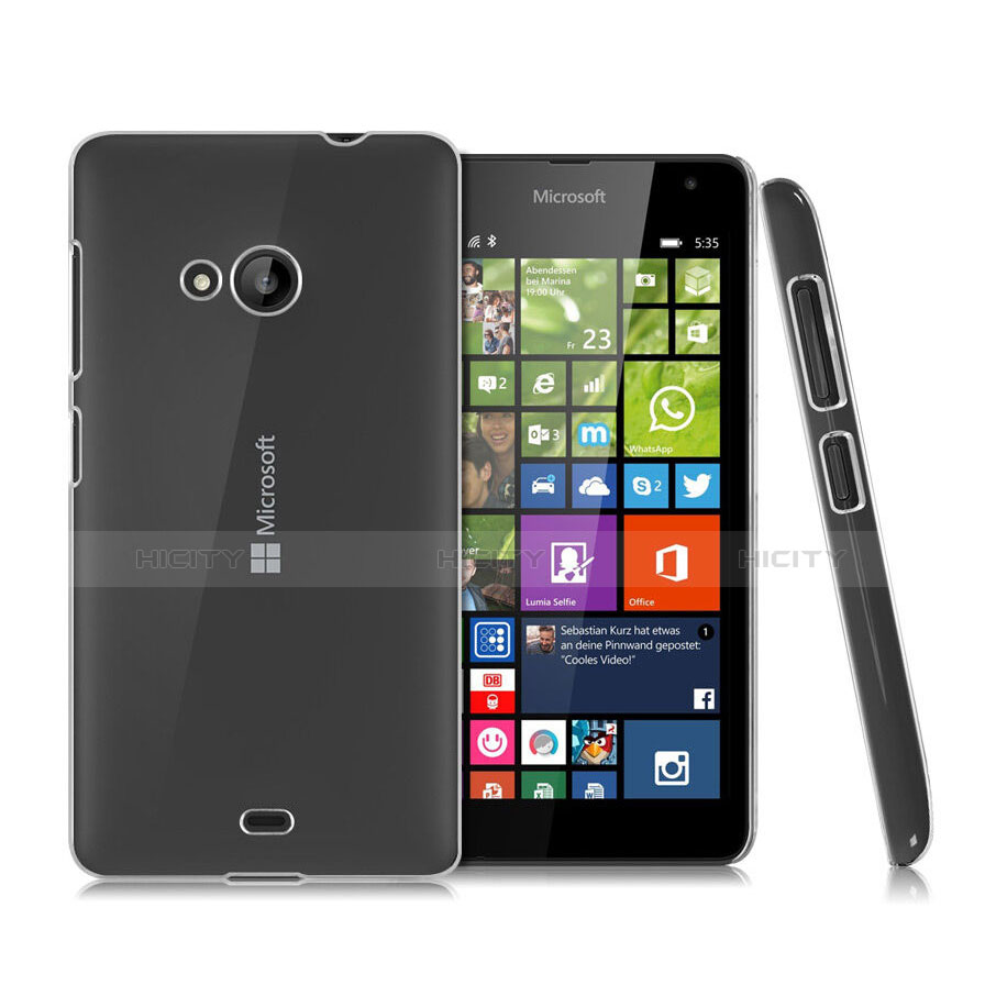 Microsoft Lumia 535用ハードケース クリスタル クリア透明 Microsoft クリア