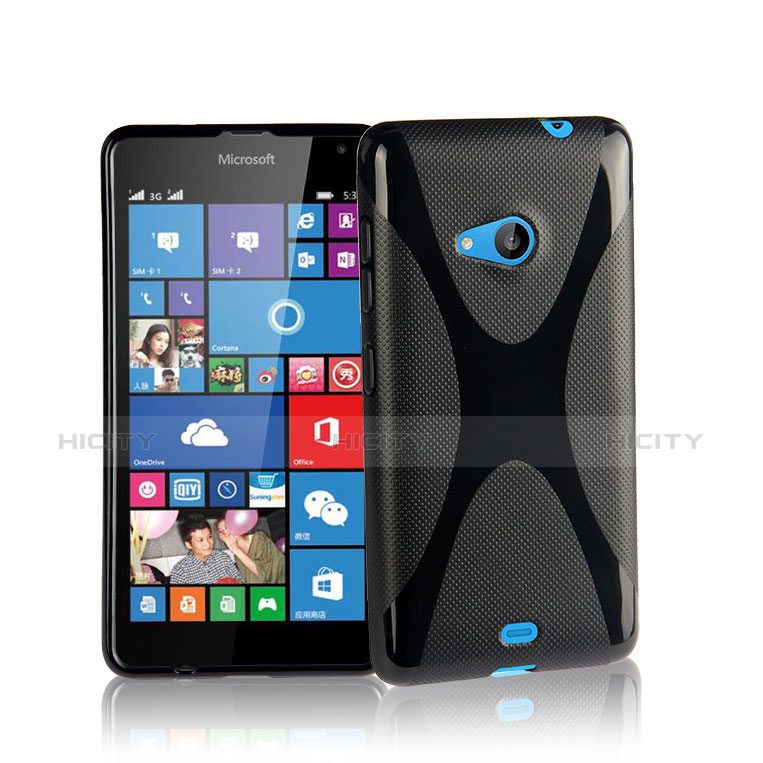 Microsoft Lumia 535用ソフトケース X ライン Microsoft ブラック