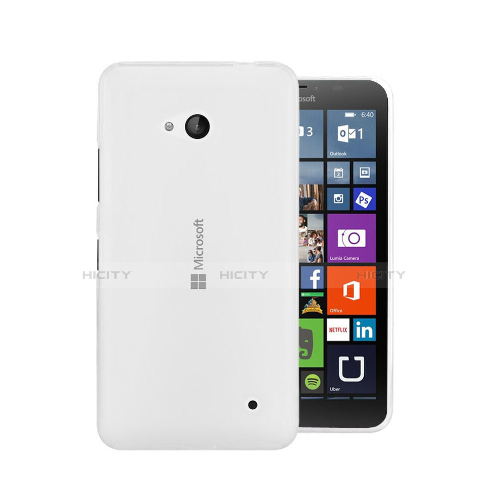 Microsoft Lumia 640用極薄ソフトケース シリコンケース 耐衝撃 全面保護 クリア透明 Microsoft クリア