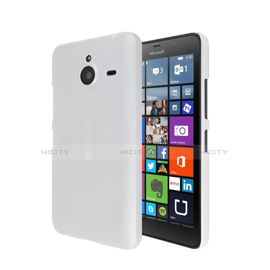 Microsoft Lumia 640 XL Lte用ハードケース プラスチック 質感もマット Microsoft ホワイト