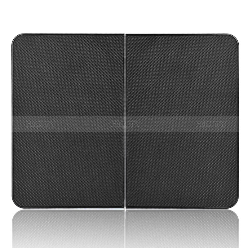 Microsoft Surface Duo用手帳型 レザーケース スタンド カバー L02Z Microsoft ブラック