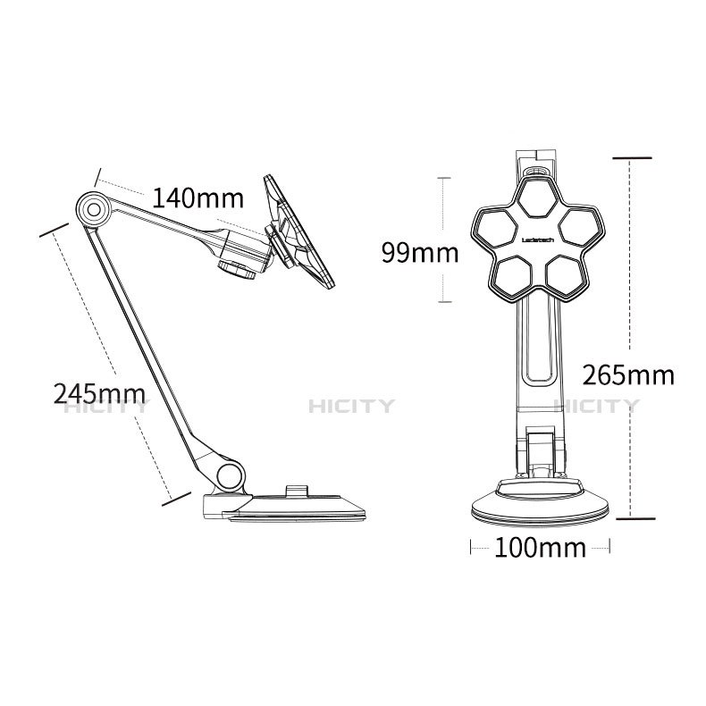 Microsoft Surface Pro 3用スタンドタイプのタブレット クリップ式 フレキシブル仕様 H14 Microsoft ホワイト