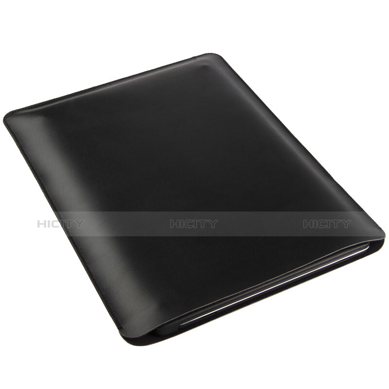 Microsoft Surface Pro 3用高品質ソフトレザーポーチバッグ ケース イヤホンを指したまま Microsoft ブラック