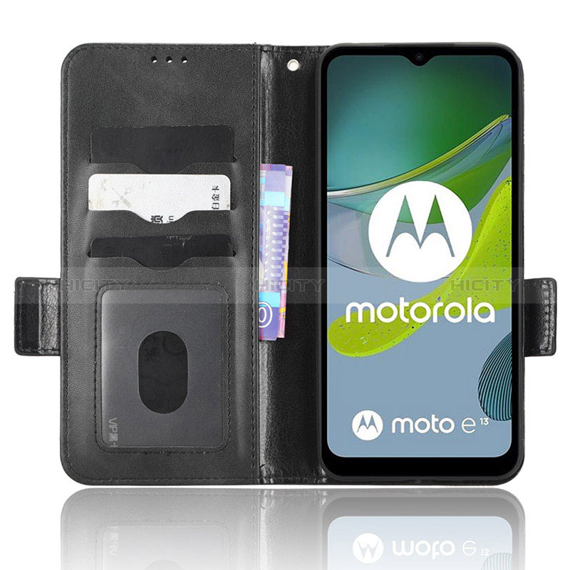 Motorola Moto E13用手帳型 レザーケース スタンド カバー C02X モトローラ 