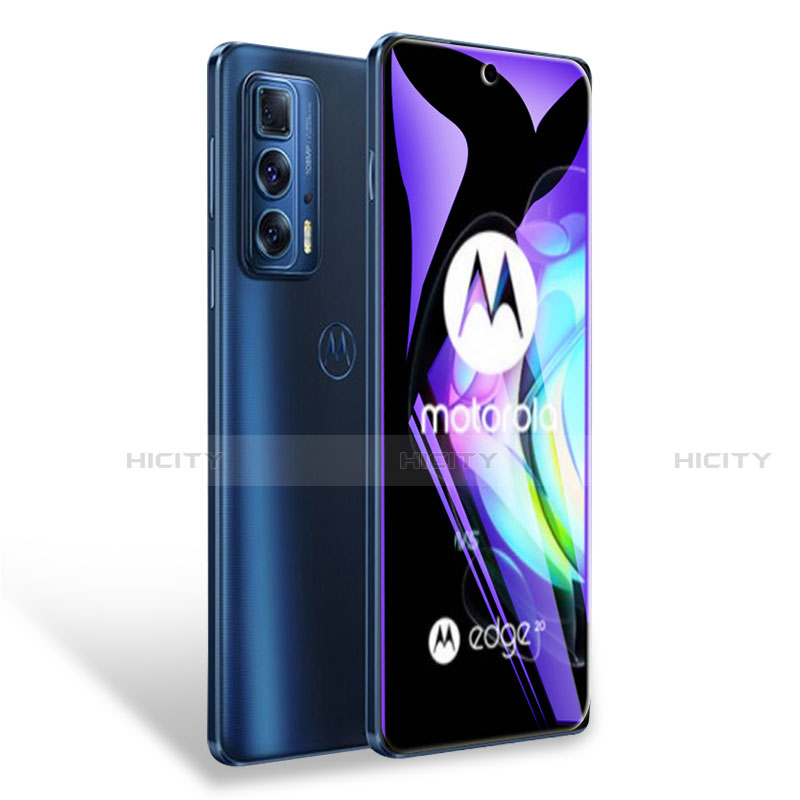 Motorola Moto Edge 20 Pro 5G用アンチグレア ブルーライト 強化ガラス 液晶保護フィルム モトローラ クリア