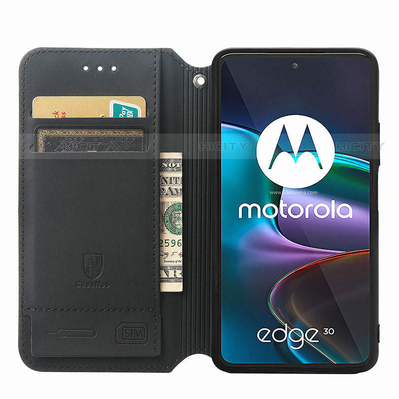 Motorola Moto Edge 30 5G用手帳型 レザーケース スタンド パターン カバー S02D モトローラ 