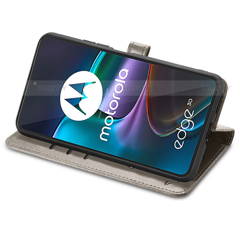 Motorola Moto Edge 30 5G用手帳型 レザーケース スタンド パターン カバー S03D モトローラ 