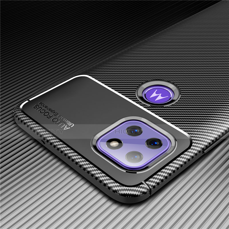 Motorola Moto G 5G用シリコンケース ソフトタッチラバー ツイル カバー S01 モトローラ 