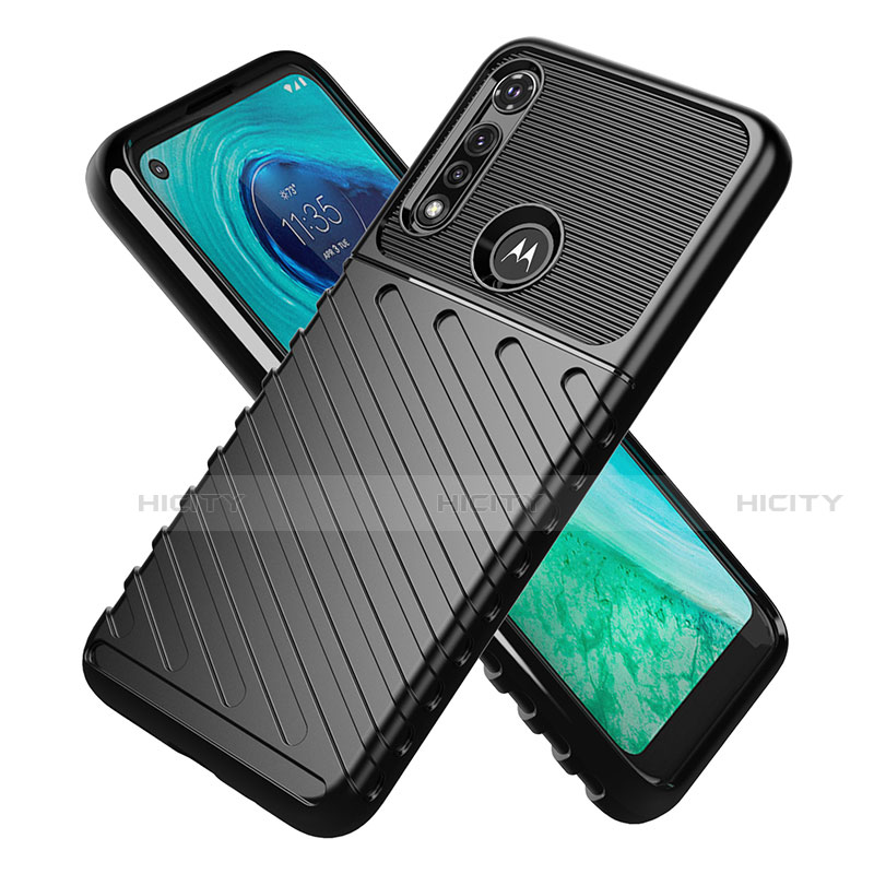 Motorola Moto G Fast用シリコンケース ソフトタッチラバー ツイル カバー モトローラ 