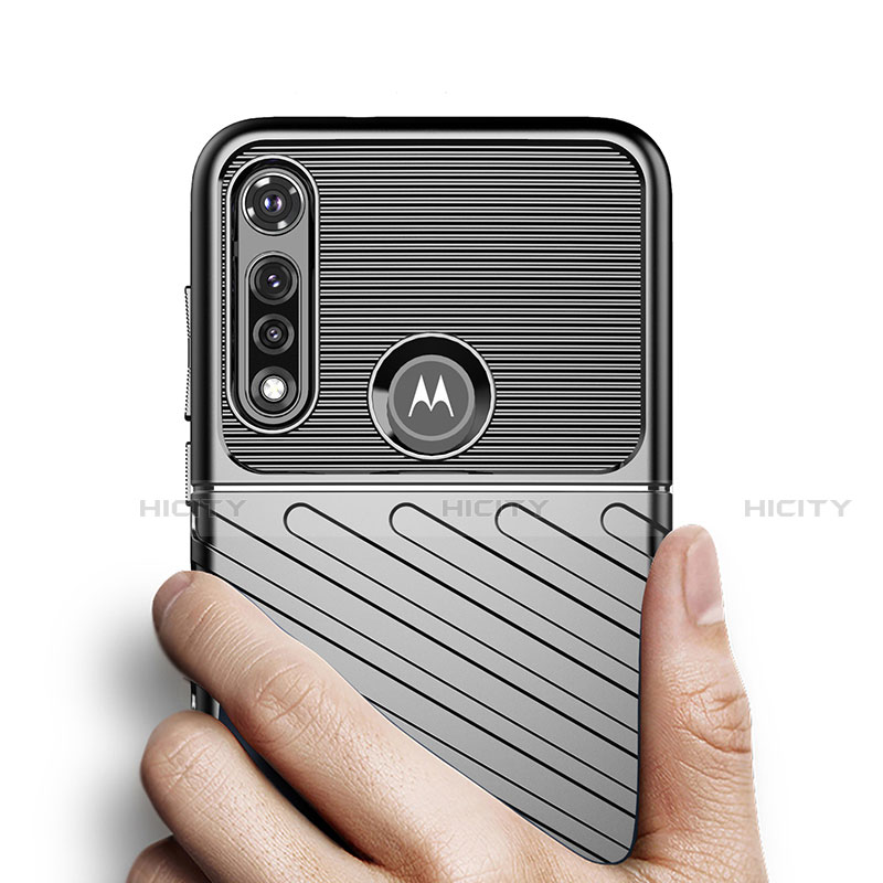 Motorola Moto G Fast用シリコンケース ソフトタッチラバー ツイル カバー モトローラ 