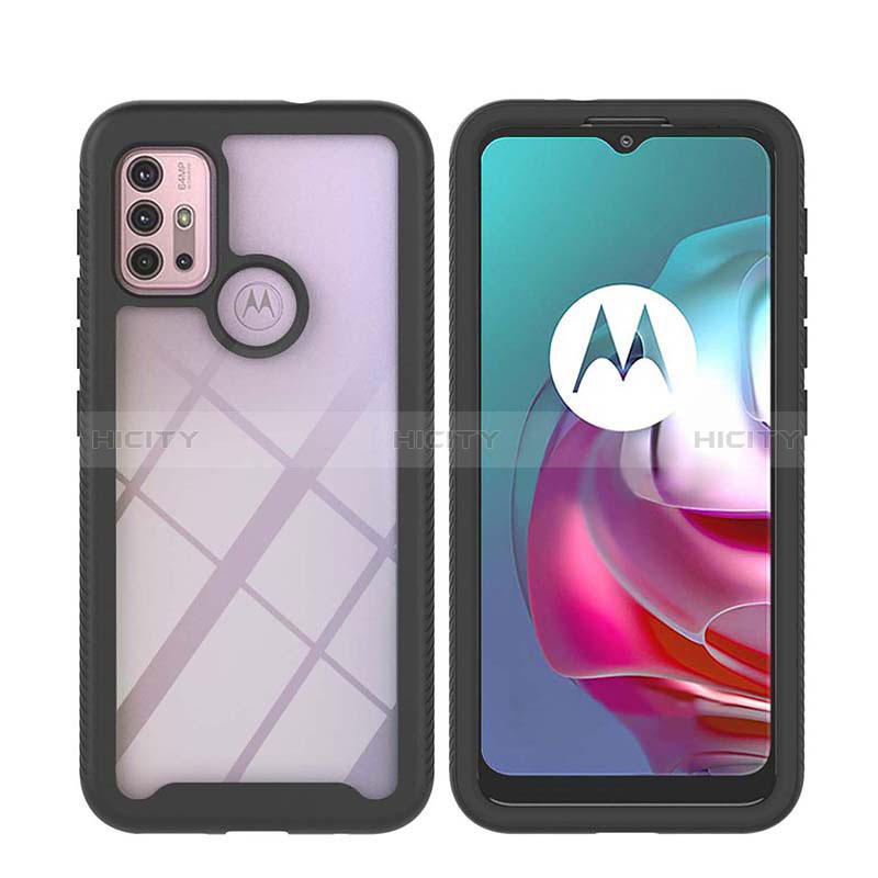 Motorola Moto G10 Power用360度 フルカバー ハイブリットバンパーケース クリア透明 プラスチック カバー YB2 モトローラ 