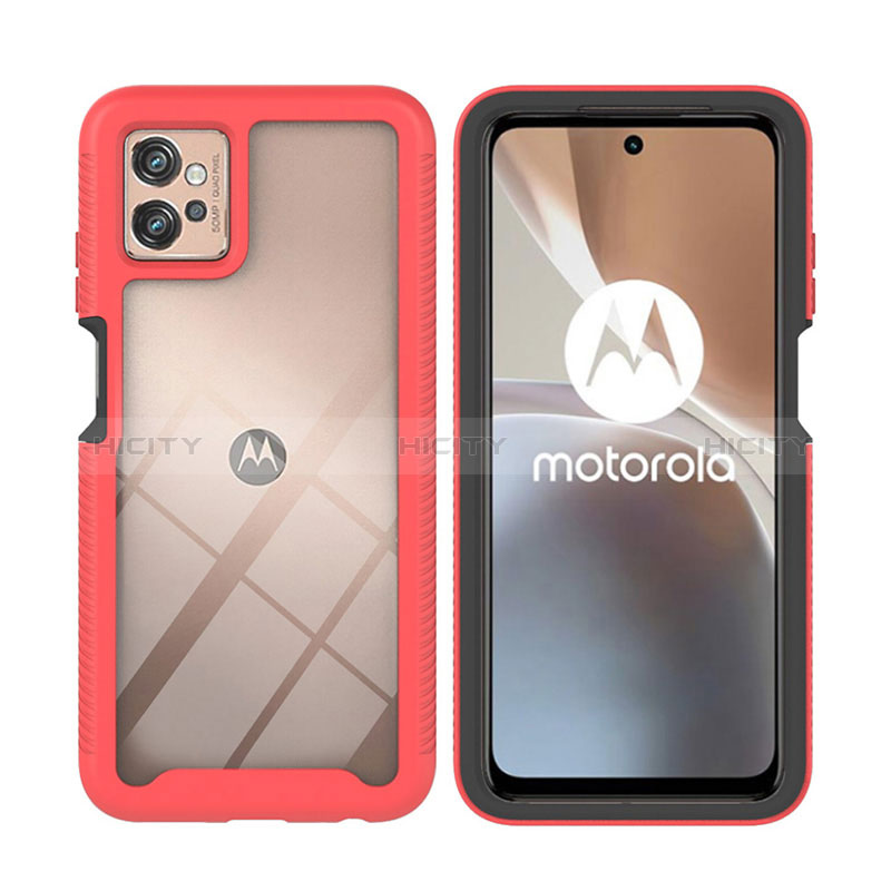 Motorola Moto G32用ハイブリットバンパーケース プラスチック アンド指輪 マグネット式 YB1 モトローラ 