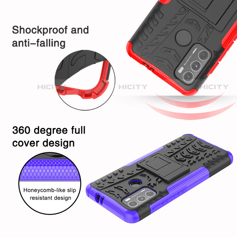 Motorola Moto G40 Fusion用ハイブリットバンパーケース スタンド プラスチック 兼シリコーン カバー モトローラ 
