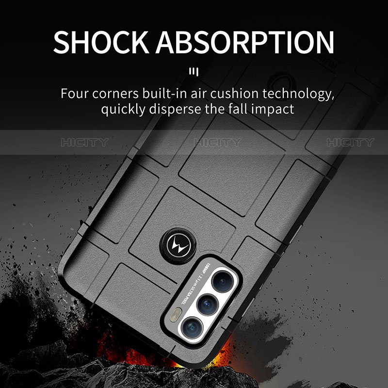 Motorola Moto G40 Fusion用360度 フルカバー極薄ソフトケース シリコンケース 耐衝撃 全面保護 バンパー モトローラ 