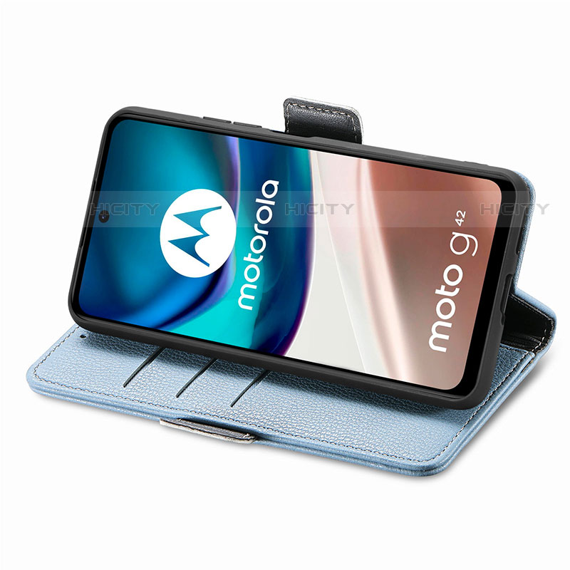 Motorola Moto G42用手帳型 レザーケース スタンド 花 カバー S02D モトローラ 