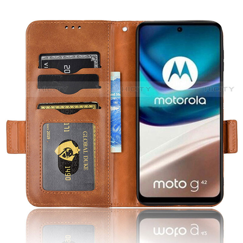 Motorola Moto G42用手帳型 レザーケース スタンド カバー C02X モトローラ 