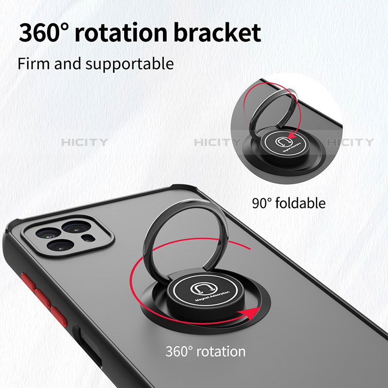 Motorola Moto G50 5G用ハイブリットバンパーケース プラスチック アンド指輪 マグネット式 S02 モトローラ 