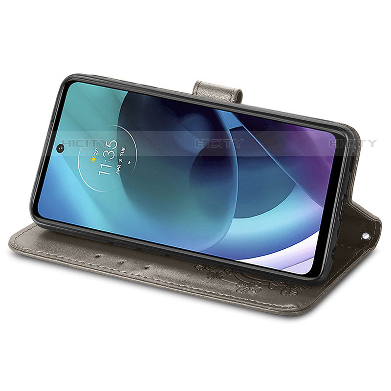 Motorola Moto G51 5G用手帳型 レザーケース スタンド 花 カバー モトローラ 