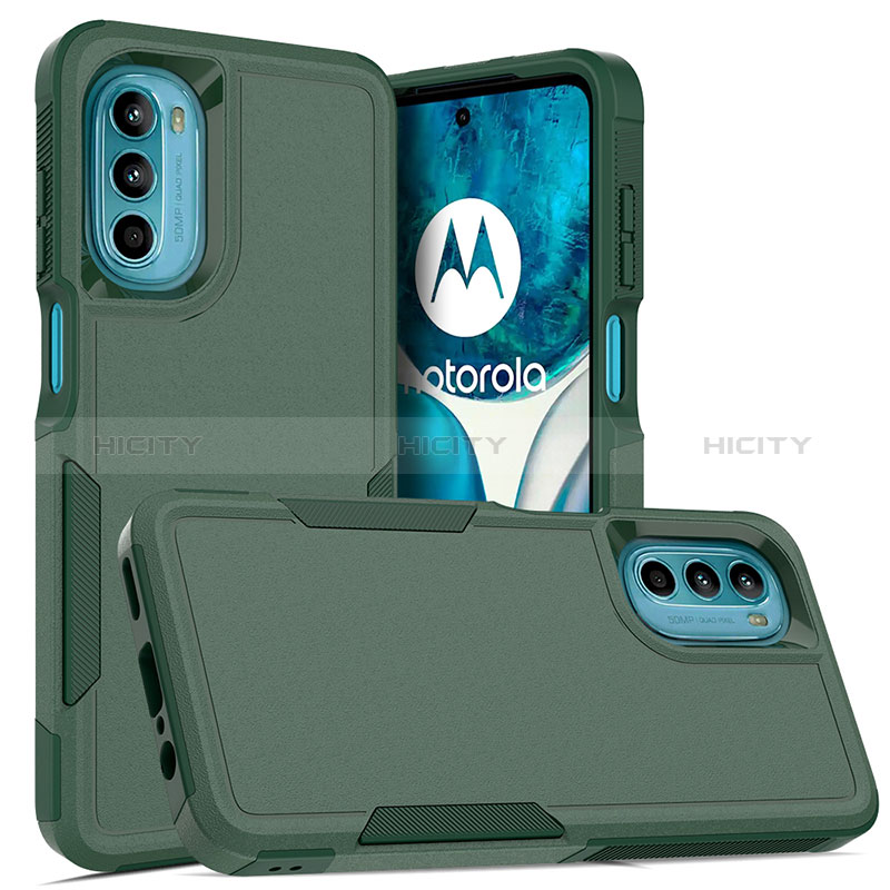 Motorola MOTO G52用ハイブリットバンパーケース プラスチック 兼シリコーン カバー 前面と背面 360度 フル MQ1 モトローラ 