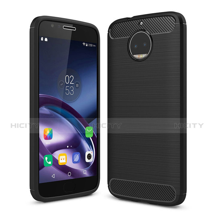Motorola Moto G5S Plus用シリコンケース ソフトタッチラバー カバー モトローラ ブラック