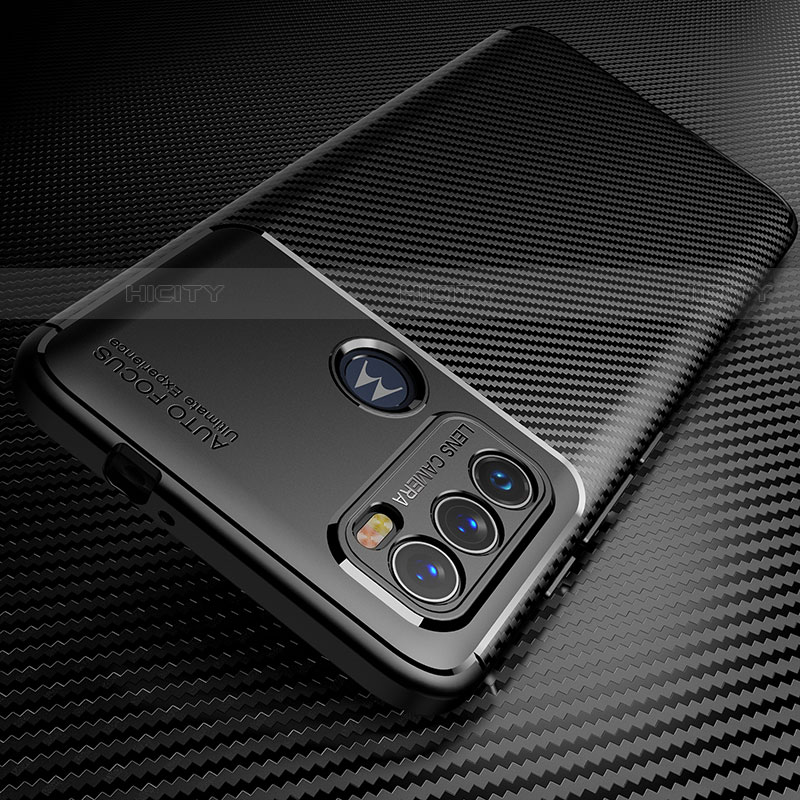 Motorola Moto G60用シリコンケース ソフトタッチラバー ツイル カバー S01 モトローラ 