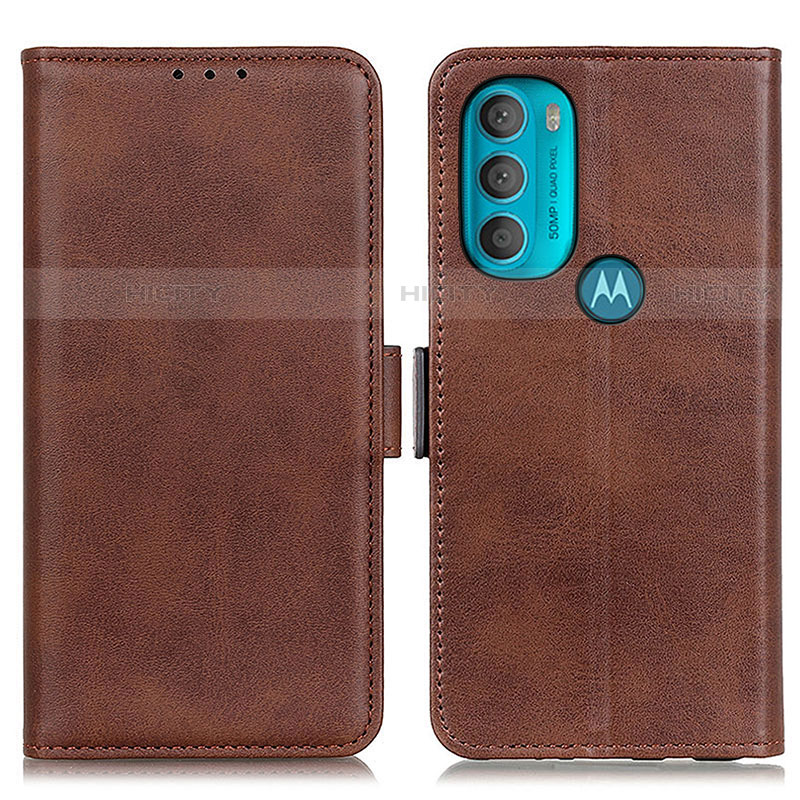Motorola Moto G71 5G用手帳型 レザーケース スタンド カバー M15L モトローラ ブラウン
