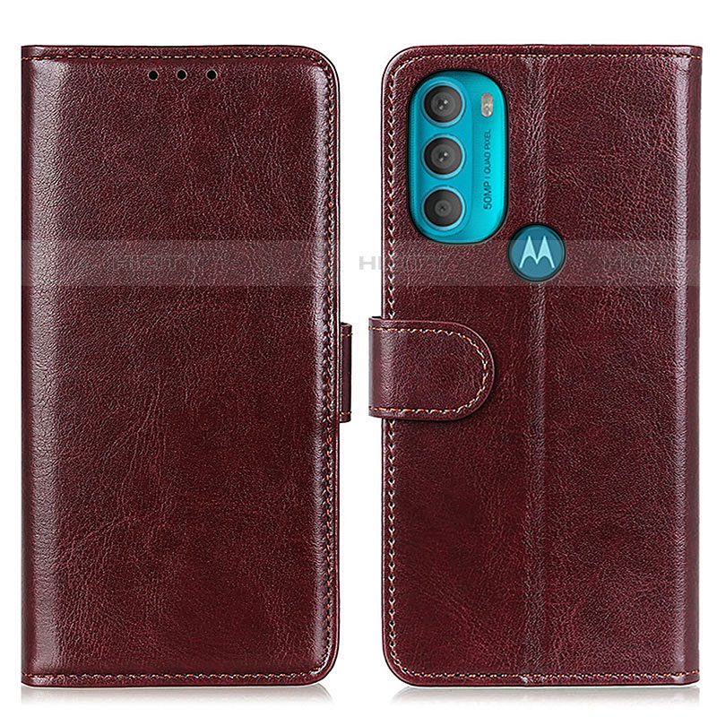 Motorola Moto G71 5G用手帳型 レザーケース スタンド カバー M07L モトローラ ブラウン