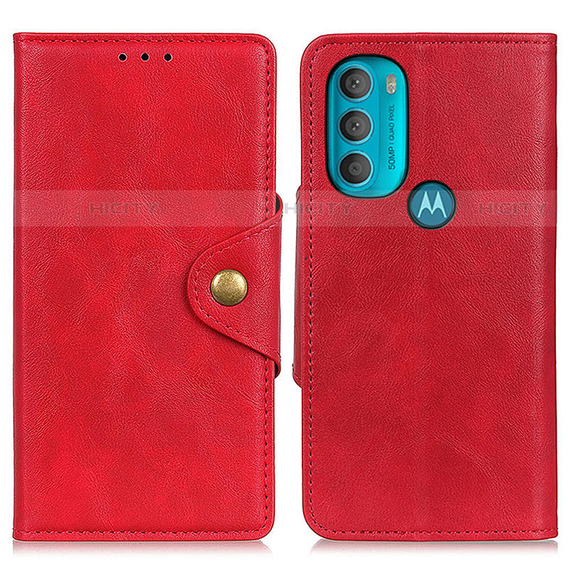 Motorola Moto G71 5G用手帳型 レザーケース スタンド カバー N03P モトローラ レッド