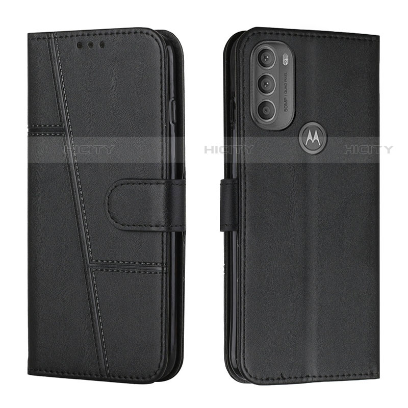 Motorola Moto G71 5G用手帳型 レザーケース スタンド カバー Y01X モトローラ ブラック