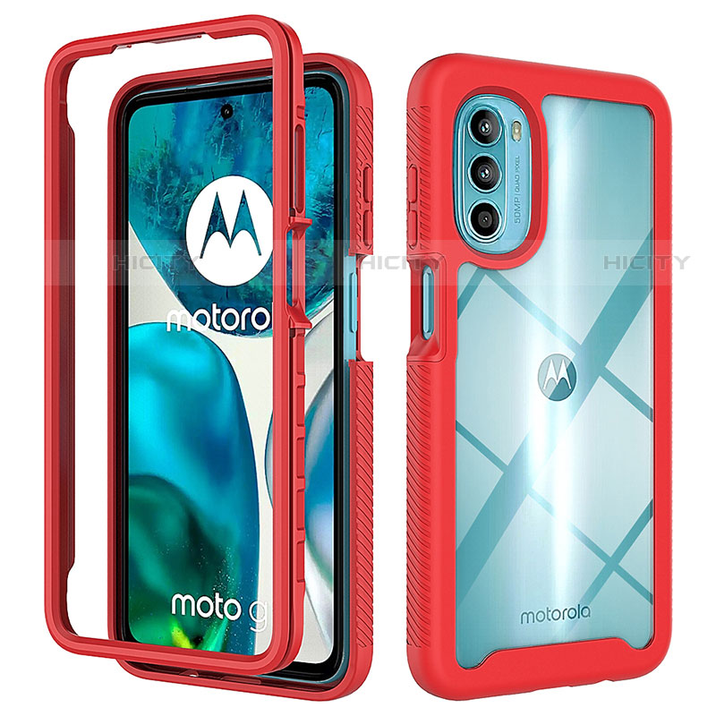 Motorola Moto G71s 5G用360度 フルカバー ハイブリットバンパーケース クリア透明 プラスチック カバー モトローラ 