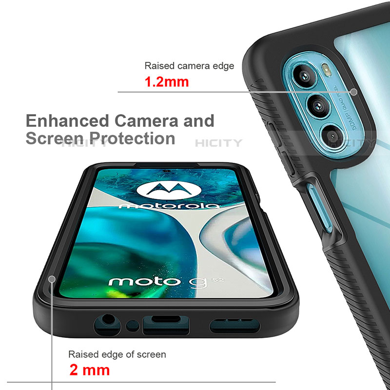 Motorola Moto G71s 5G用360度 フルカバー ハイブリットバンパーケース クリア透明 プラスチック カバー モトローラ 