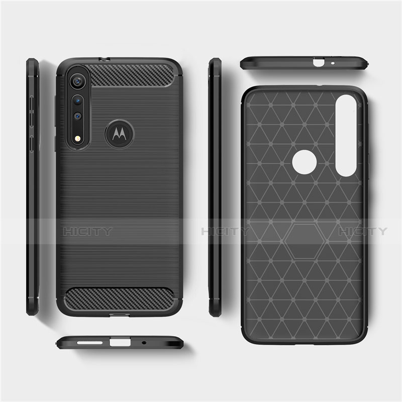 Motorola Moto G8 Play用シリコンケース ソフトタッチラバー ライン カバー モトローラ 