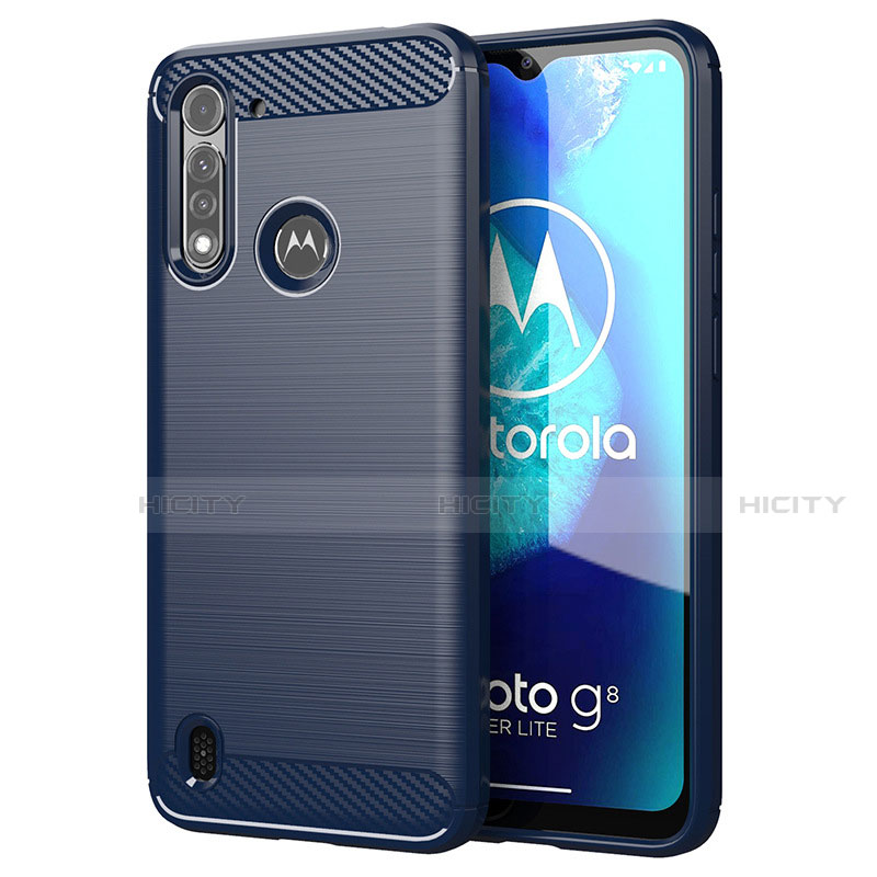 Motorola Moto G8 Power Lite用シリコンケース ソフトタッチラバー ライン カバー モトローラ 