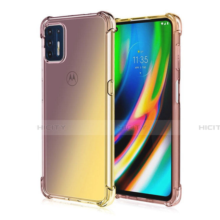 Motorola Moto G9 Plus用極薄ソフトケース シリコンケース 耐衝撃 全面保護 クリア透明 H01 モトローラ 