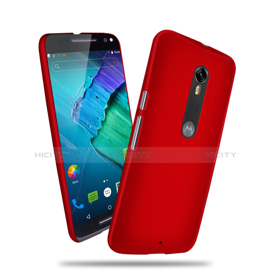 Motorola Moto X Style用ハードケース プラスチック 質感もマット モトローラ レッド