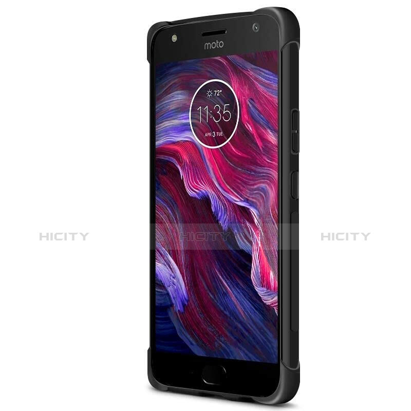 Motorola Moto X4用極薄ソフトケース シリコンケース 耐衝撃 全面保護 モトローラ ブラック